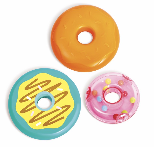 Juguete apilable de donas