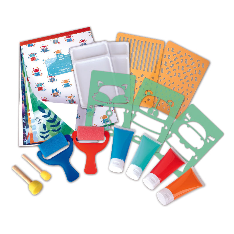 Set de arte con esponja