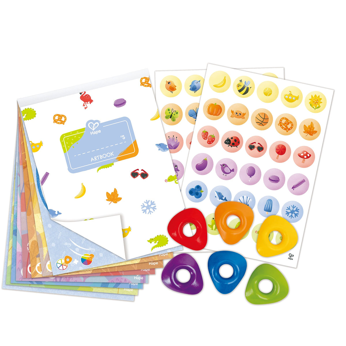 Set para colorear con crayones