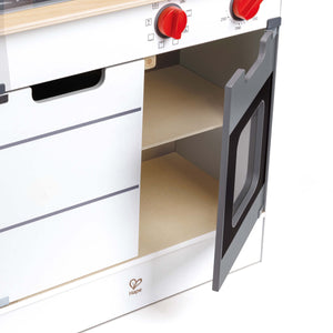 Cocina y parilla con efectos de luz y sonido