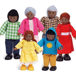 Set de familia afroamericana