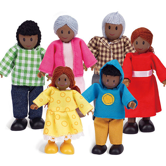 Set de familia afroamericana