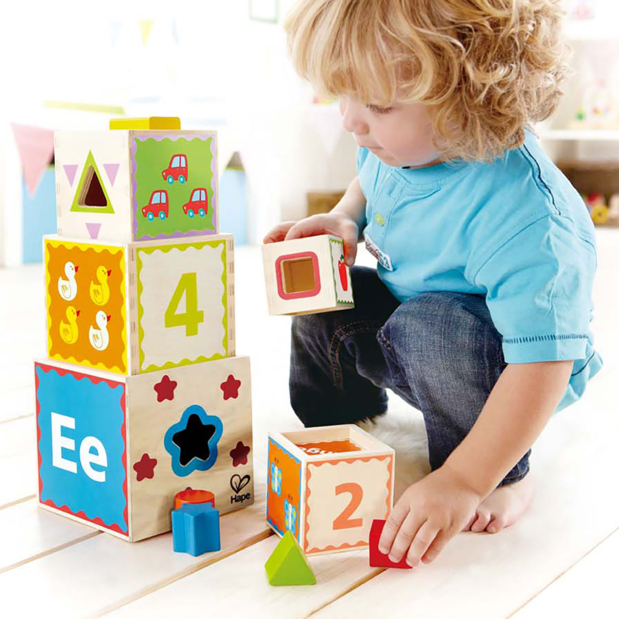 cubos para apilar - piramide