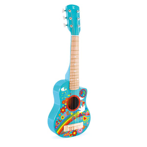 Guitarra con flores